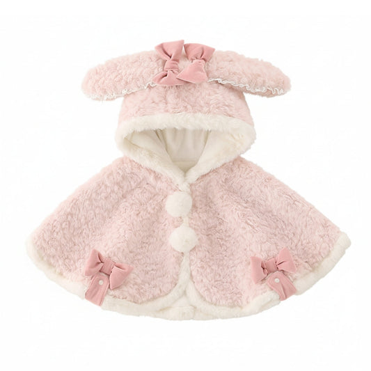 Bunny Ears Hooded Coat for Girls