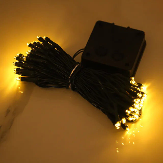 Peach Blossom Fairy Light Garland with Warm White LEDs
