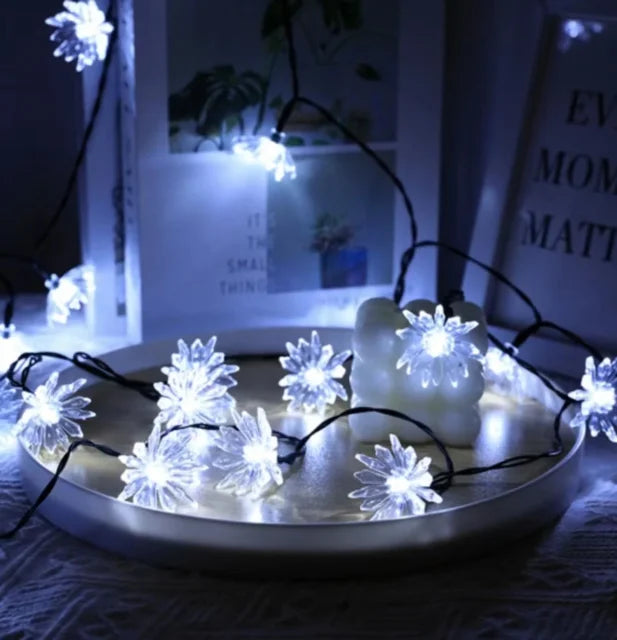 Peach Blossom Fairy Light Garland with Warm White LEDs