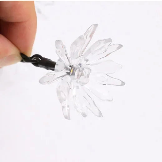 Peach Blossom Fairy Light Garland with Warm White LEDs
