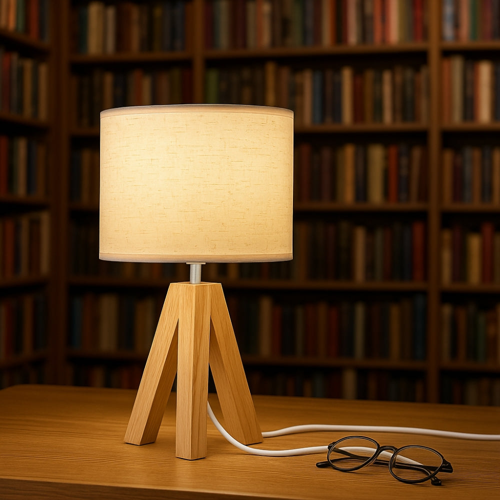 Minimalist Tripod Table Lamp with Adjustable Lighting