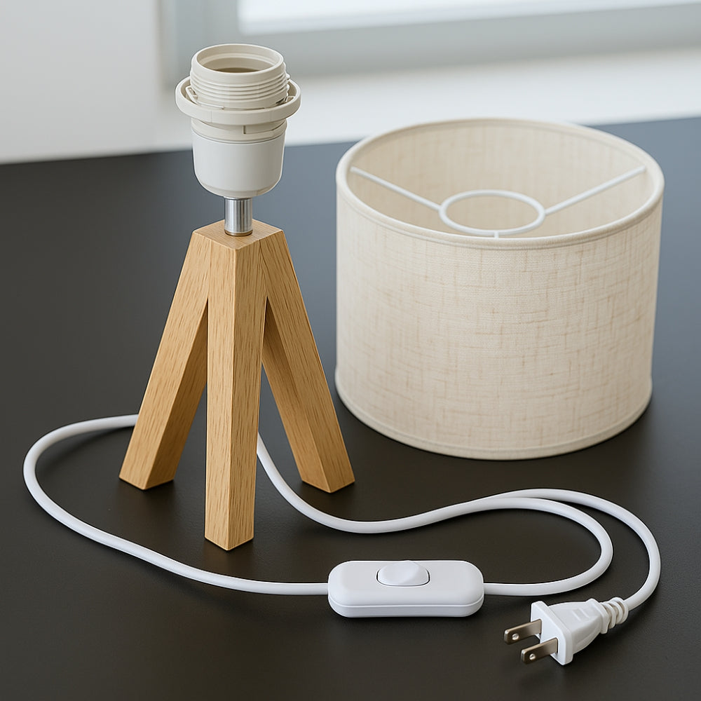 Minimalist Tripod Table Lamp with Adjustable Lighting