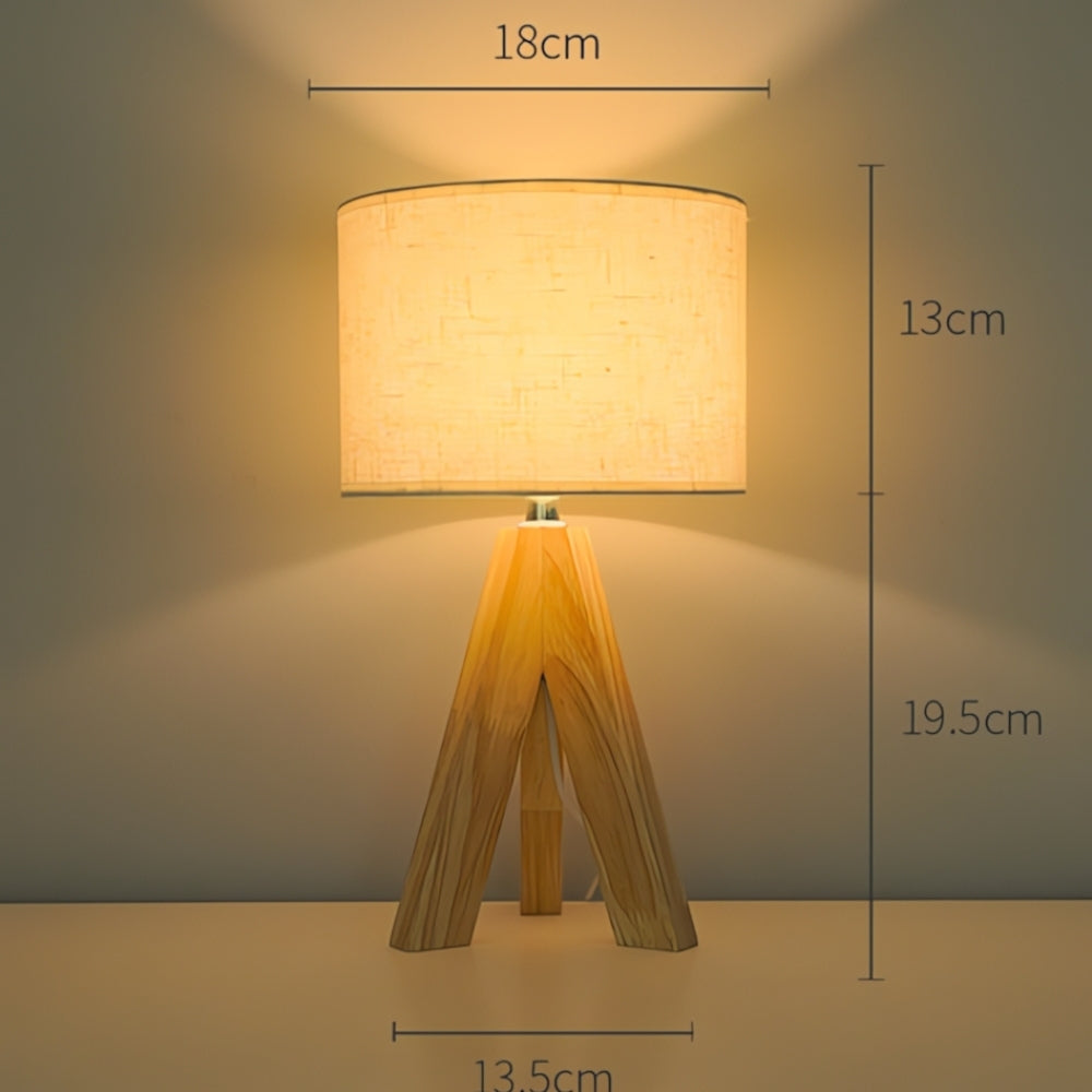 Minimalist Tripod Table Lamp with Adjustable Lighting