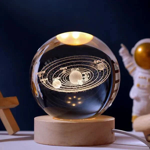 Luminous Crystal Sphere LED Night Light