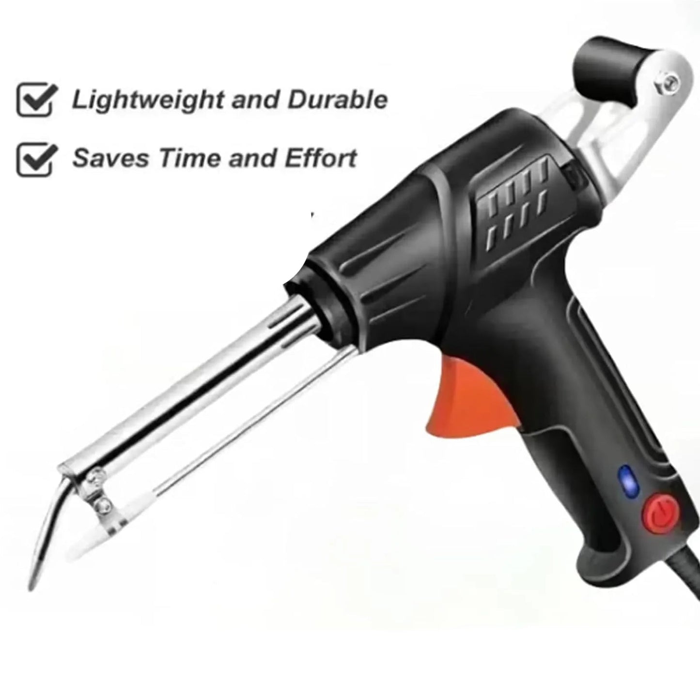 Ergonomic Pistol Grip Soldering Tool with Automatic Wire Feed
