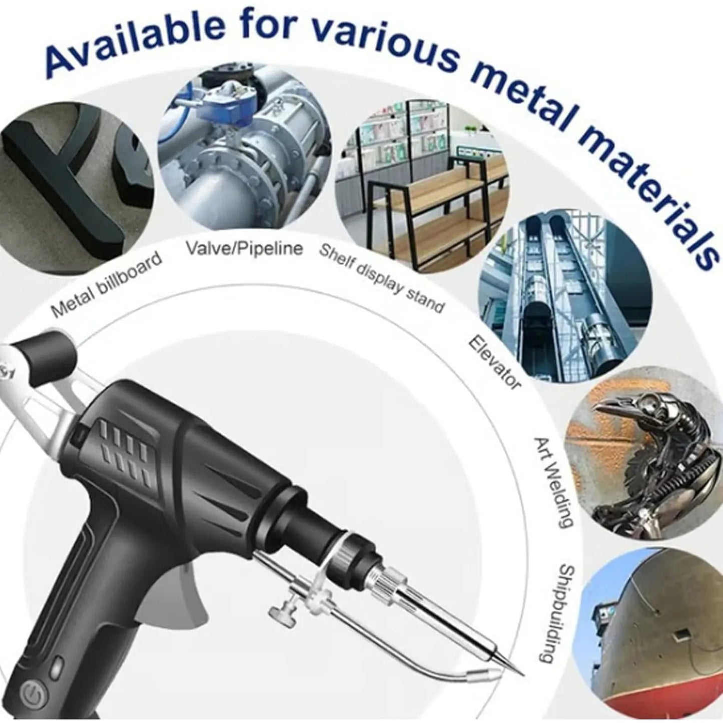 Ergonomic Pistol Grip Soldering Tool with Automatic Wire Feed