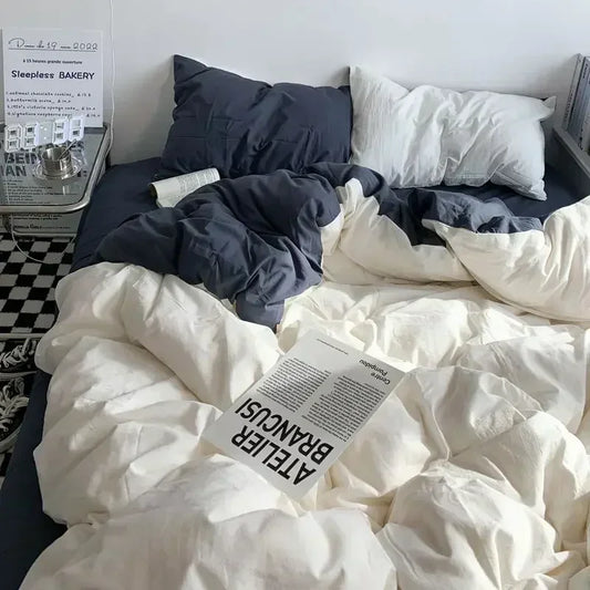 Reversible Scandinavian Bedding Set, Soft Breathable Fabric