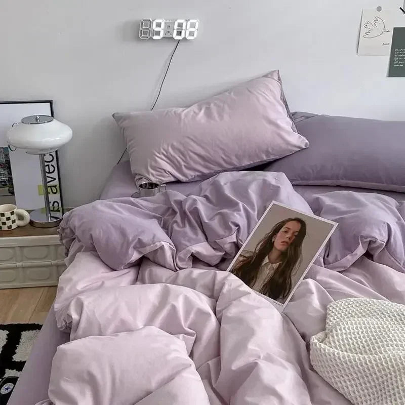 Reversible Soft Duvet Cover - Scandinavian Style