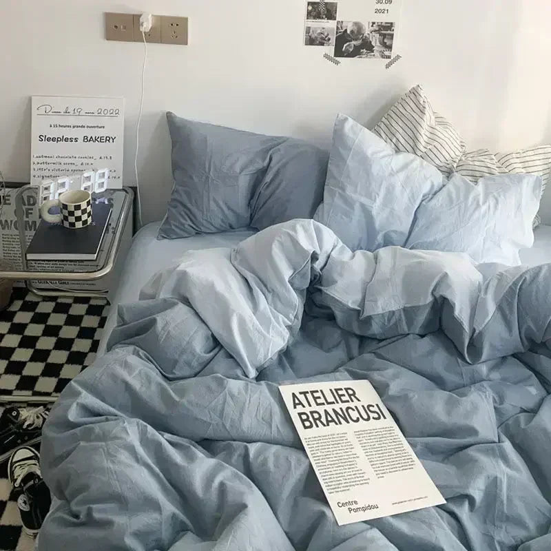 Reversible Scandinavian Bedding Set, Soft Breathable Fabric