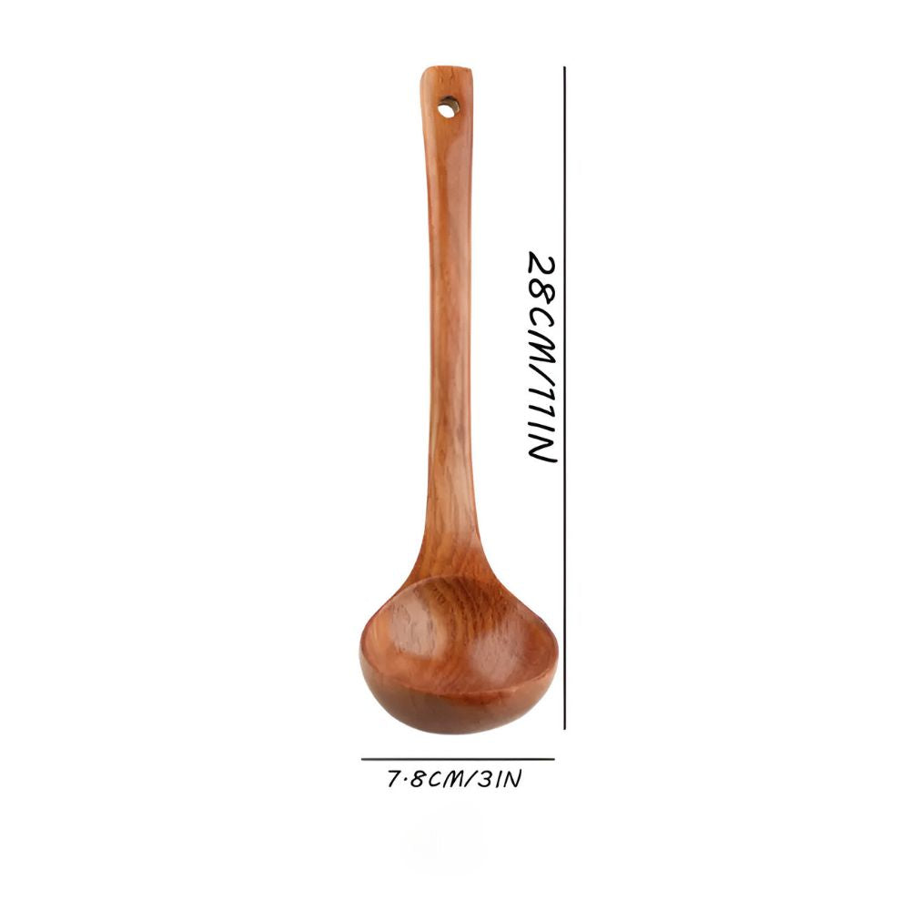 Premium Natural Hardwood Kitchen Utensil Set