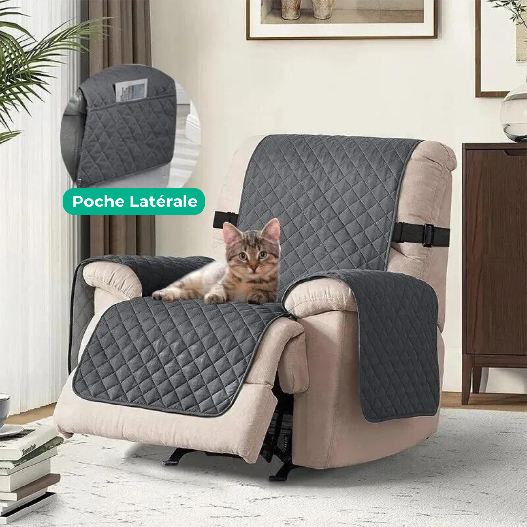 Microfiber Armchair Cover with Anti-Slip Protection and Water Resistance