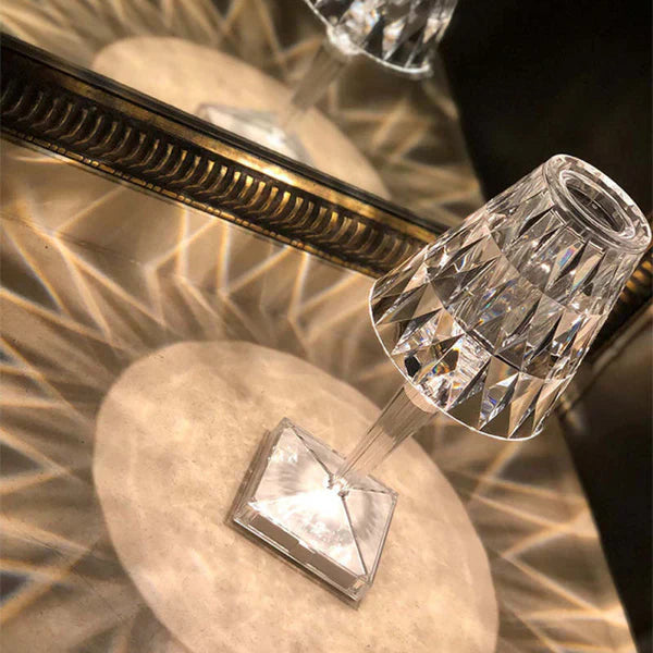 Rechargeable Crystal-Effect Touch Control Table Lamp
