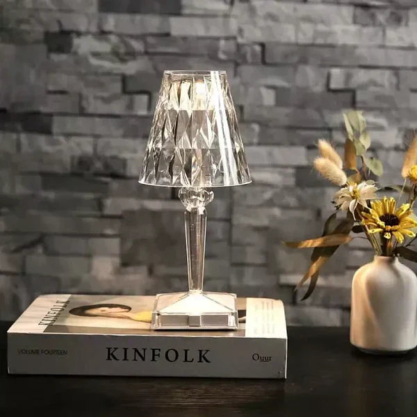 Rechargeable Crystal-Effect Touch Control Table Lamp