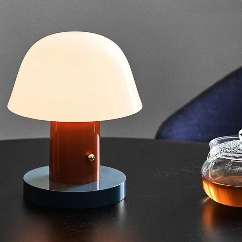 Mushroom Touch Table Lamp with LED Light – Battery Operated