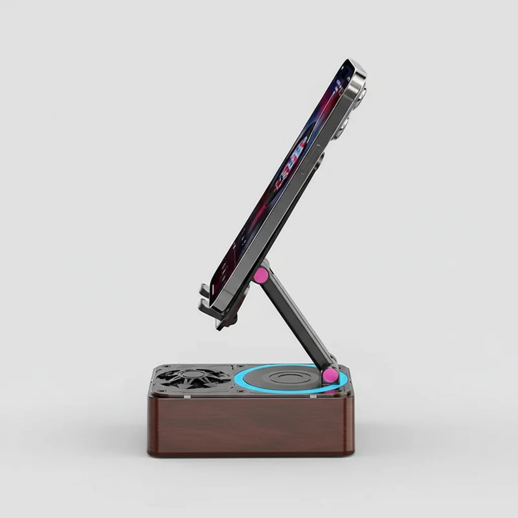 Bluetooth Speaker with Adjustable Tablet Holder Stand