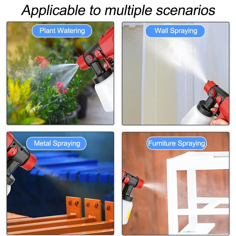 Wireless Lithium Battery Paint Sprayer with Adjustable Nozzle
