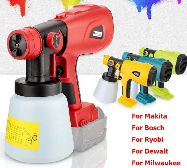 Wireless Lithium Battery Paint Sprayer with Adjustable Nozzle