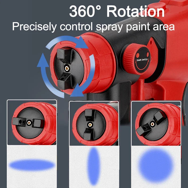 Wireless Lithium Battery Paint Sprayer with Adjustable Nozzle