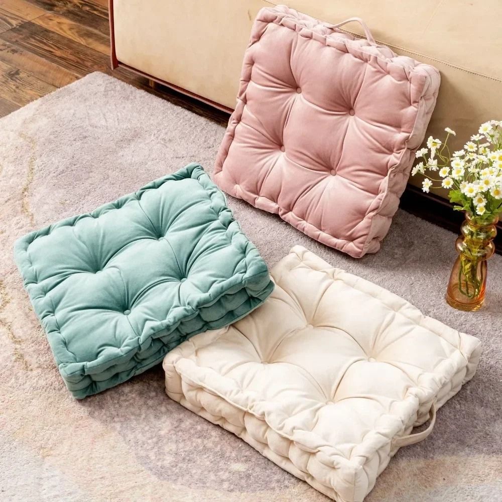 Plush Microfiber Floor and Chair Cushion