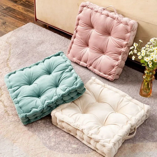 Plush Microfiber Floor and Chair Cushion