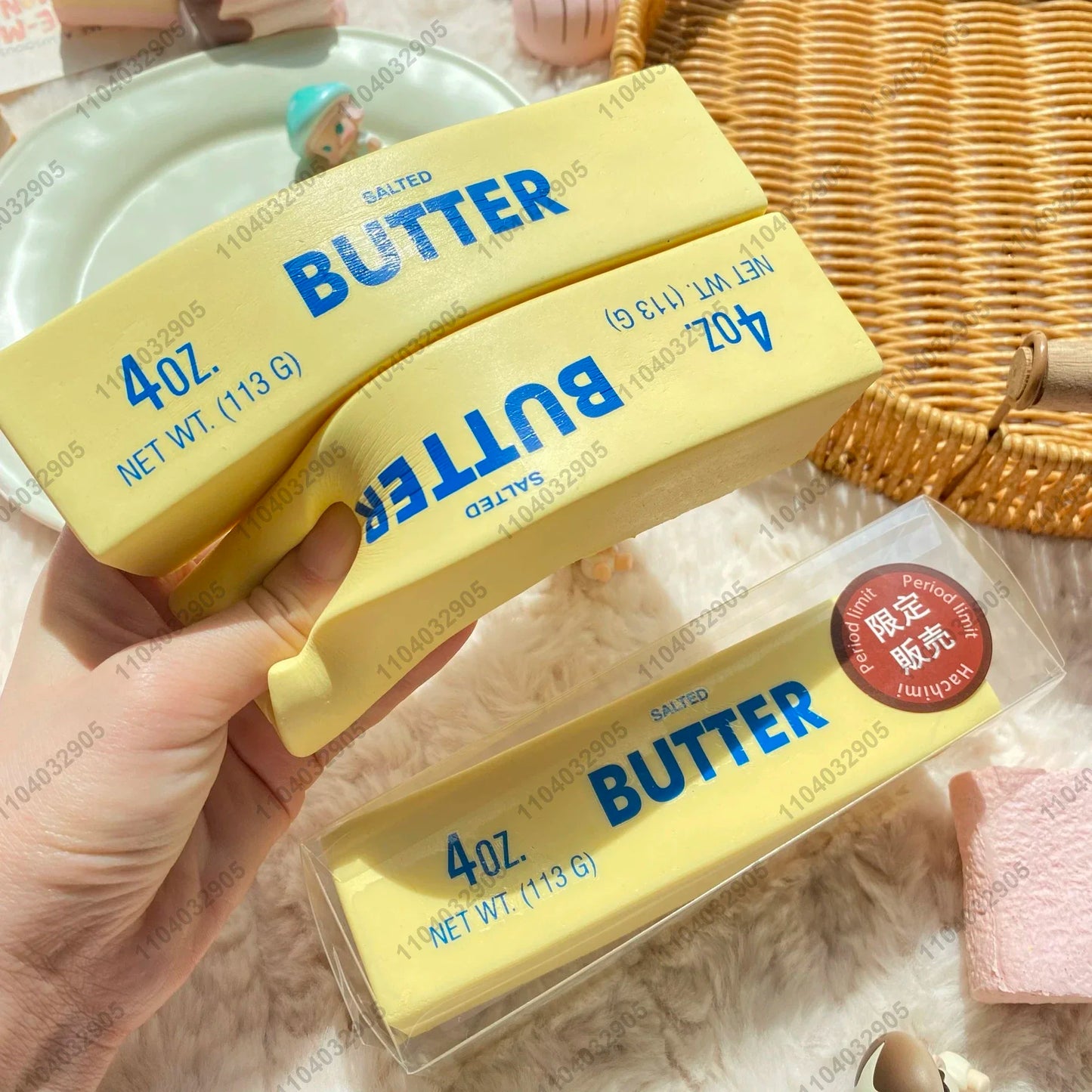 Slow Rising Stress Relief Squeeze Toy - Butter Bar Design
