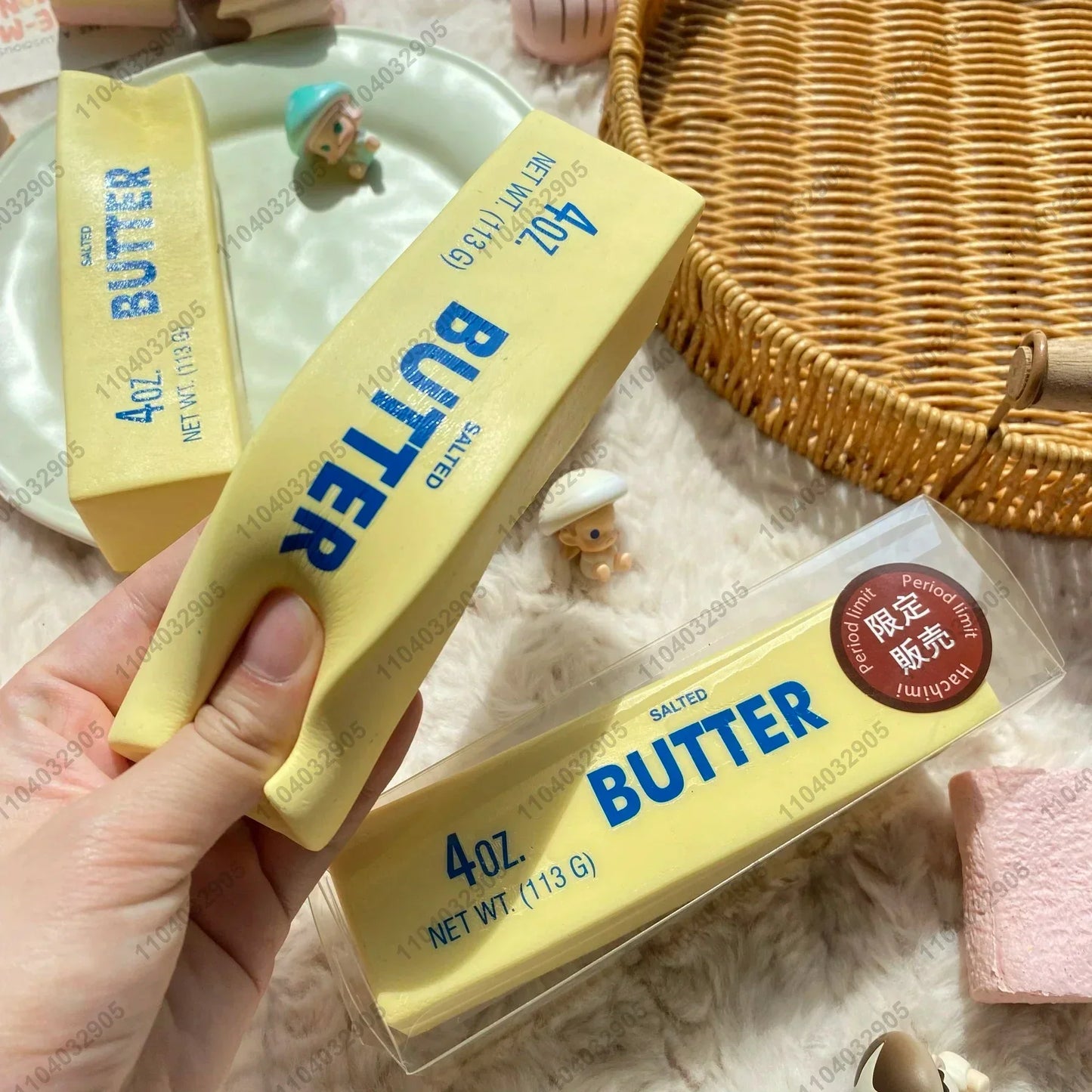 Slow Rising Stress Relief Squeeze Toy - Butter Bar Design