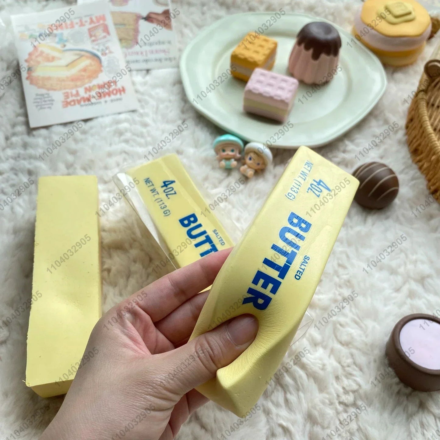 Slow Rising Stress Relief Squeeze Toy - Butter Bar Design