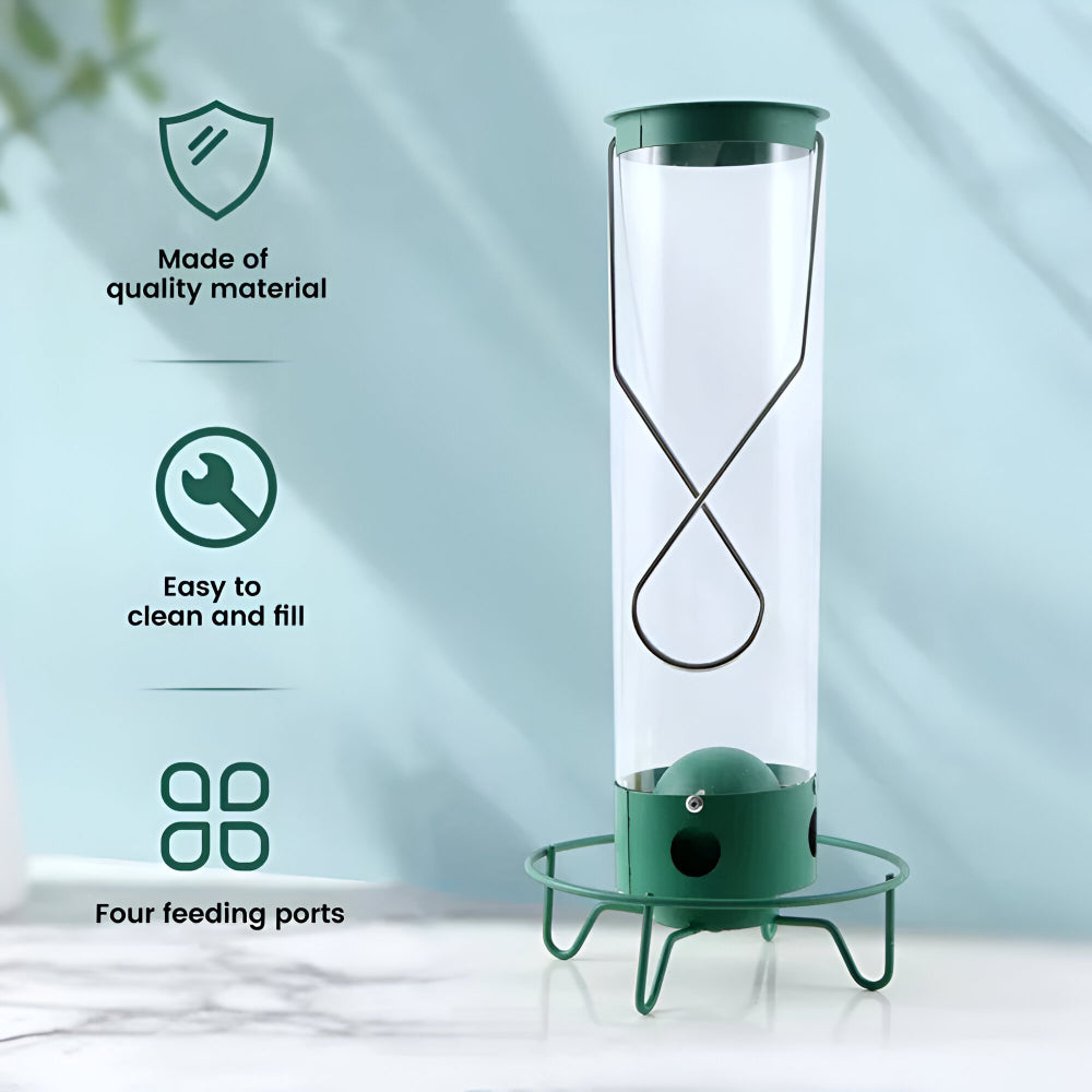Squirrel Proof Metal Bird Feeder for Backyard Birds
