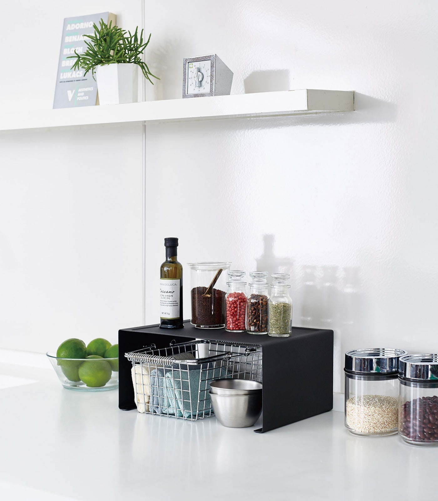 Stackable Steel Kitchen Shelf Organizer - Two Sizes