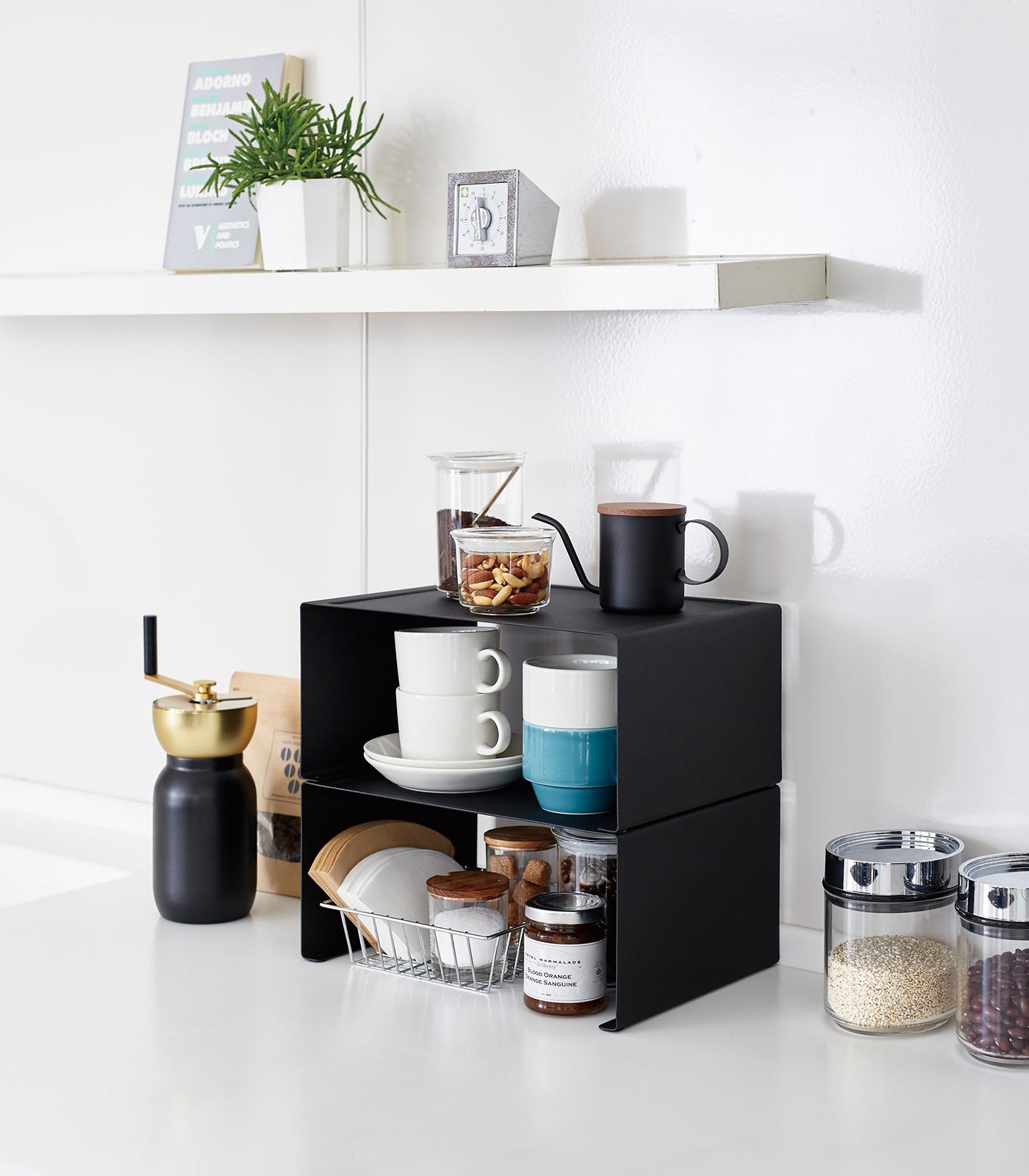 Stackable Steel Kitchen Shelf Organizer - Two Sizes