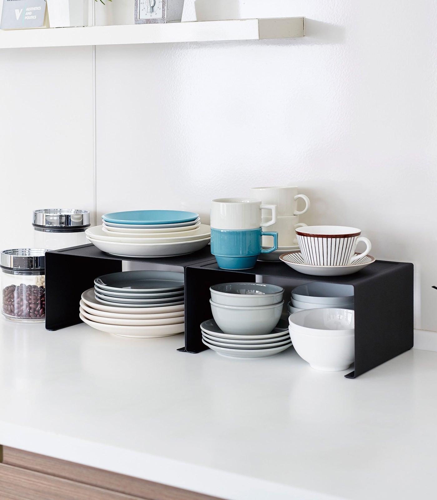 Stackable Steel Kitchen Shelf Organizer - Two Sizes