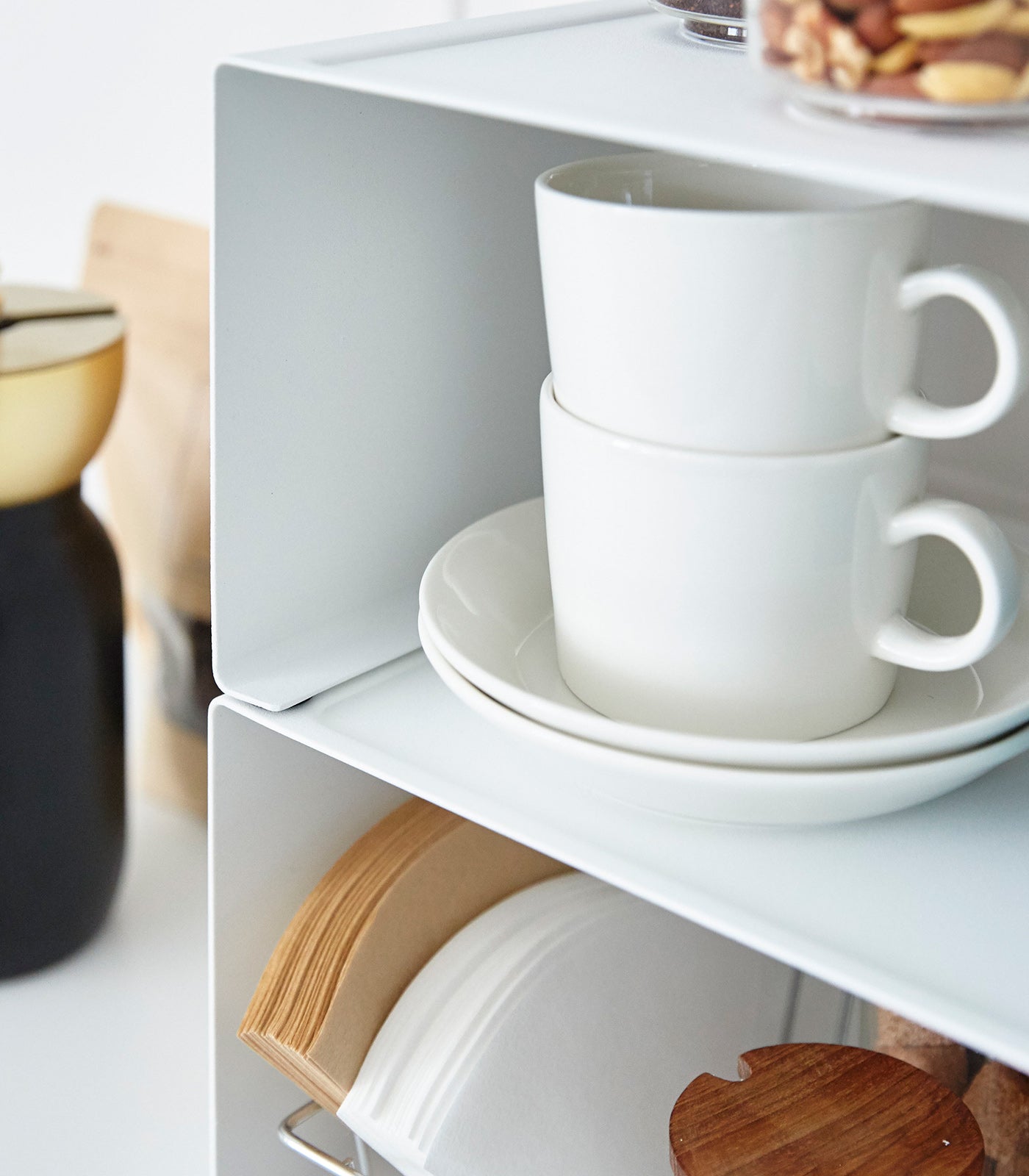 Stackable Steel Kitchen Shelf Organizer - Two Sizes