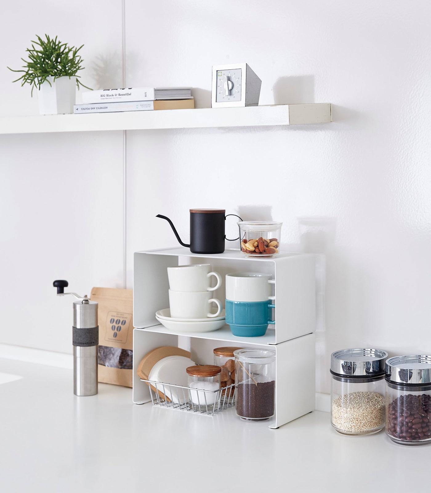 Stackable Steel Kitchen Shelf Organizer - Two Sizes