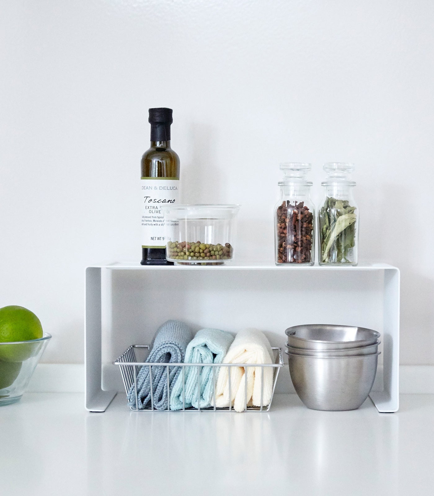 Stackable Steel Kitchen Shelf Organizer - Two Sizes