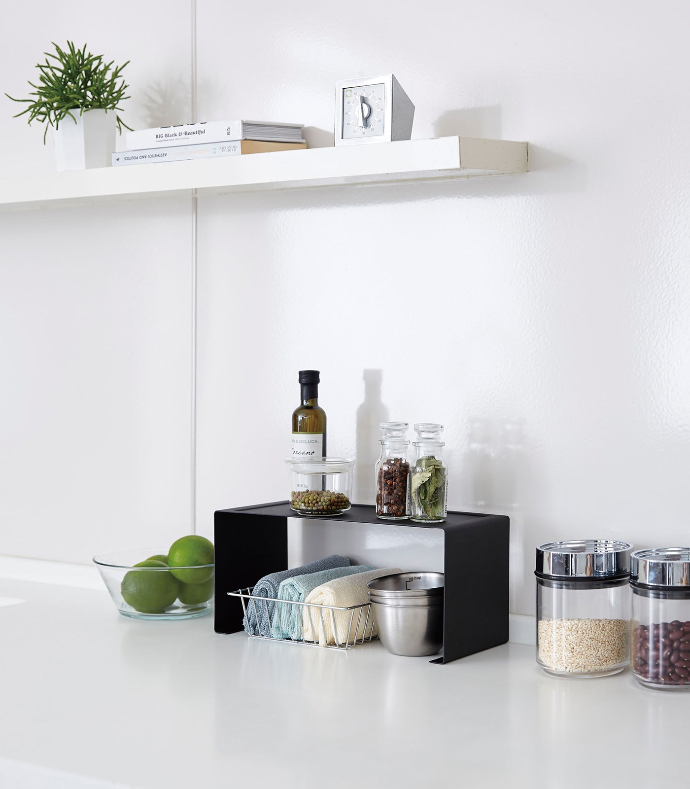 Stackable Steel Kitchen Shelf Organizer - Two Sizes
