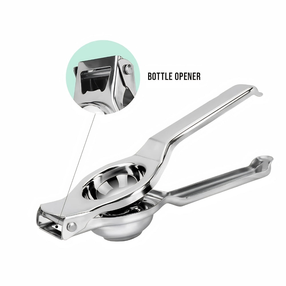 Stainless Steel Manual Lemon Squeezer with Ergonomic Handle