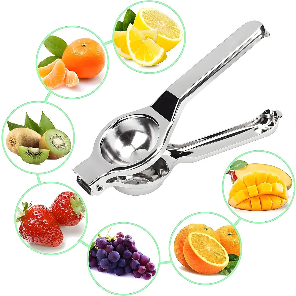 Stainless Steel Manual Lemon Squeezer with Ergonomic Handle