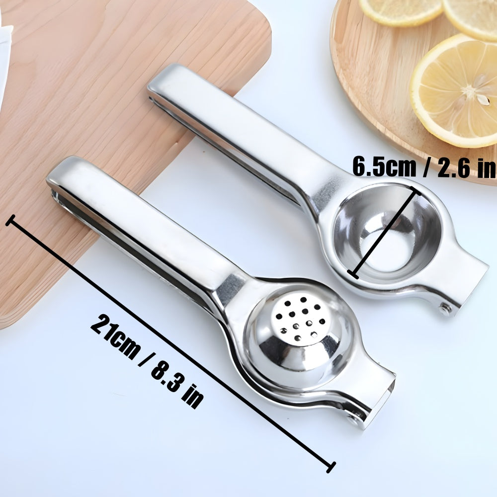 Stainless Steel Manual Lemon Squeezer with Ergonomic Handle