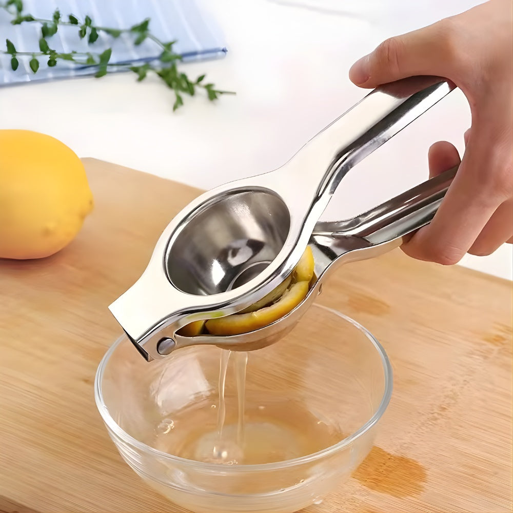 Stainless Steel Manual Lemon Squeezer with Ergonomic Handle