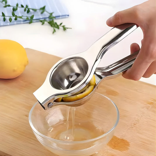 Stainless Steel Manual Lemon Squeezer with Ergonomic Handle