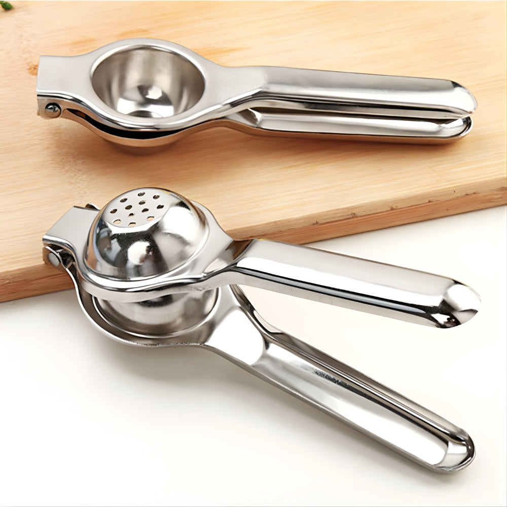 Stainless Steel Manual Lemon Squeezer with Ergonomic Handle