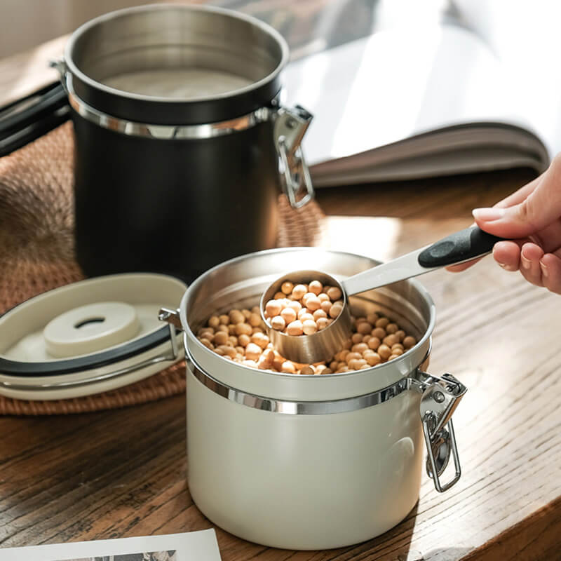 Stainless Steel Airtight Food Storage Container with Date Dial
