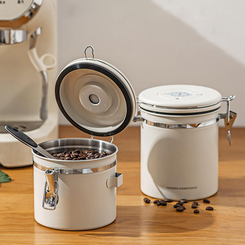 Stainless Steel Airtight Food Storage Container with Date Dial