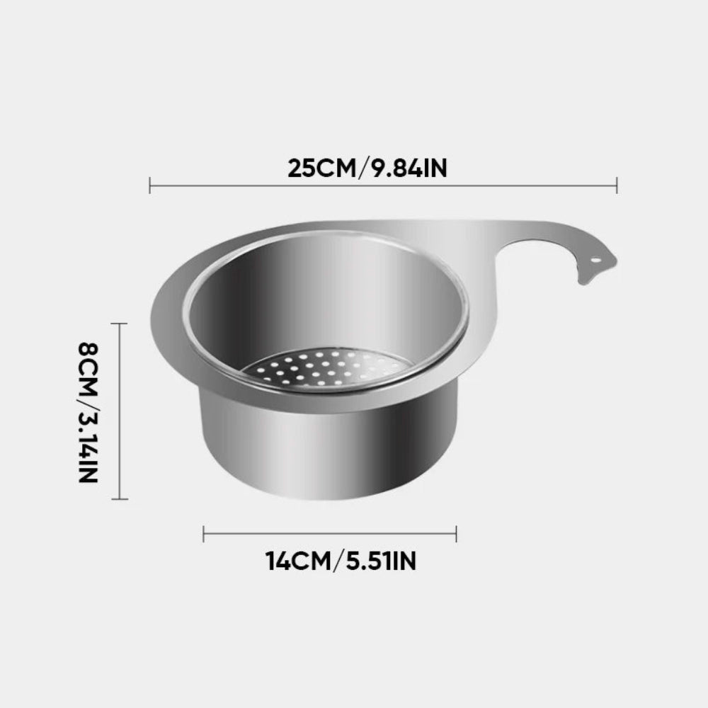Stainless Steel Corner Kitchen Sink Strainer