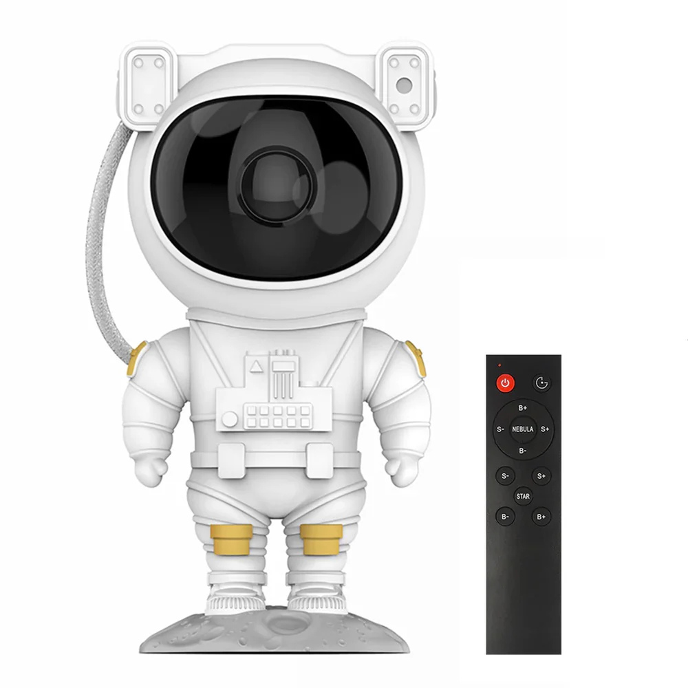 Adjustable 360° Astronaut Star Projector Lamp with LED Night Light
