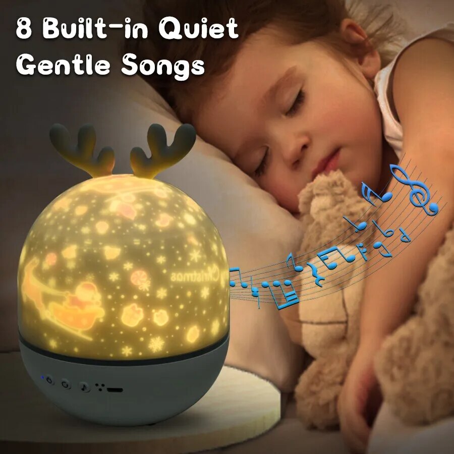 Whimsical Night Light Projector for Kids with 6 Projection Effects
