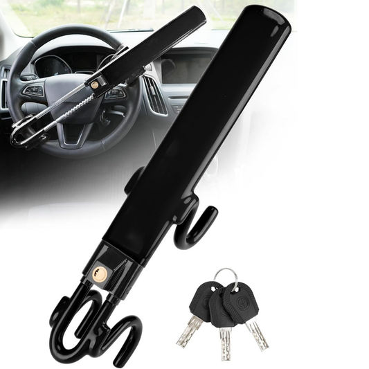 Heavy-Duty Steel Steering Wheel Lock for Car Anti-Theft Security