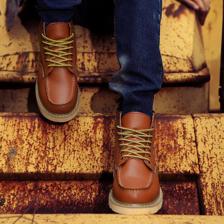 Dustin | Winter Orthopedic Leather Boots