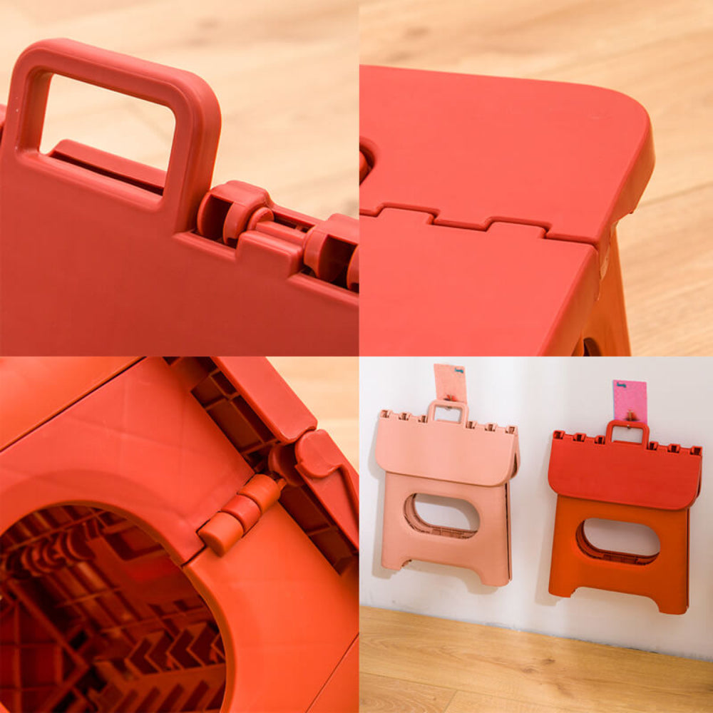 Portable Folding Step Stool with Handle for Home and Travel