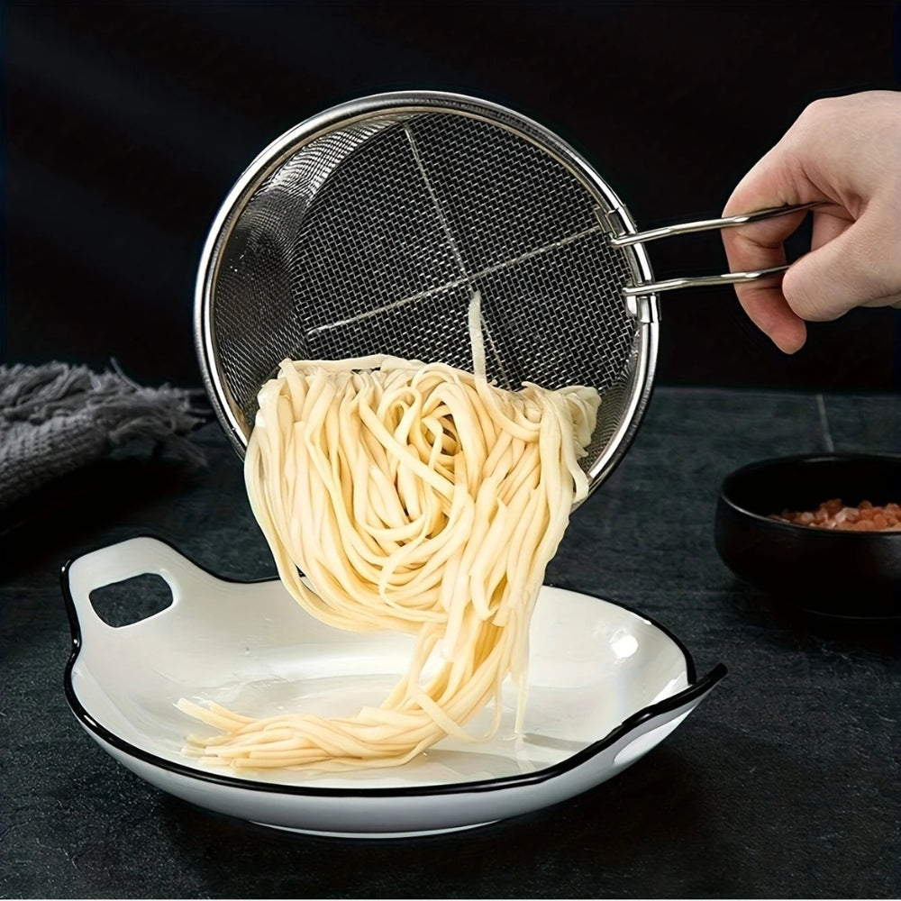 Stainless Steel All-Purpose Mesh Colander with Handle